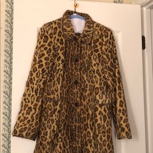 Cheetah leopard coat